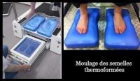 Fabrication de semelles orthopédiques par votre Podologue